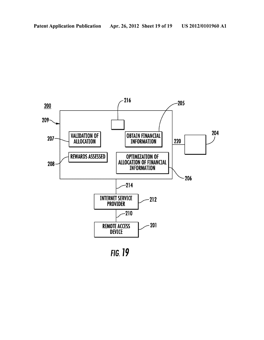 METHOD AND SYSTEM FOR THE ACQUISITION, EXCHANGE AND USAGE OF FINANCIAL     INFORMATION - diagram, schematic, and image 20