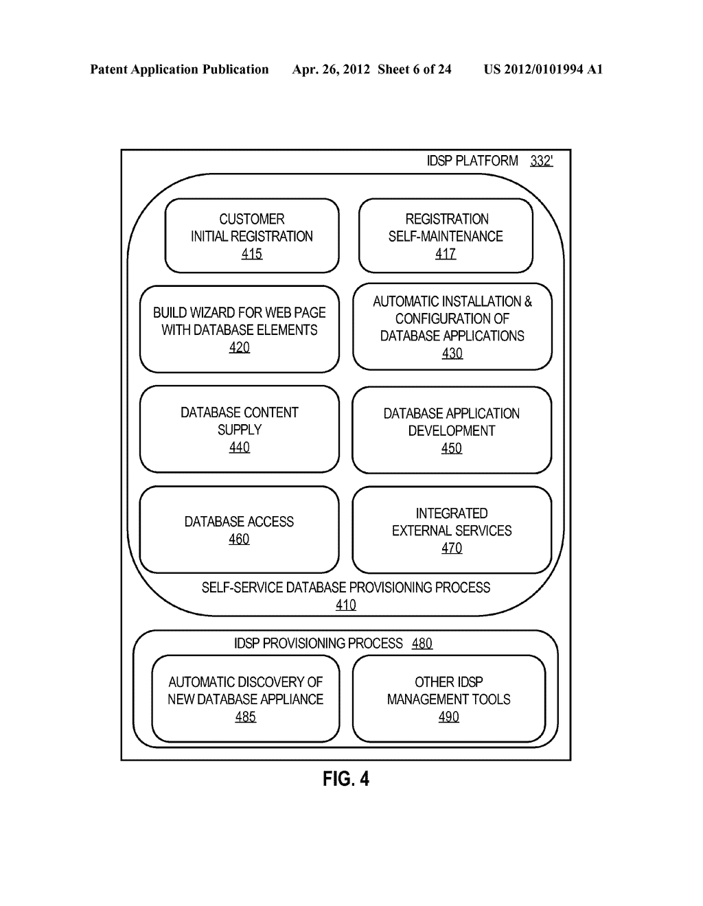 TECHNIQUES FOR AUTOMATICALLY PROVISIONING A DATABASE OVER A WIDE AREA     NETWORK - diagram, schematic, and image 07