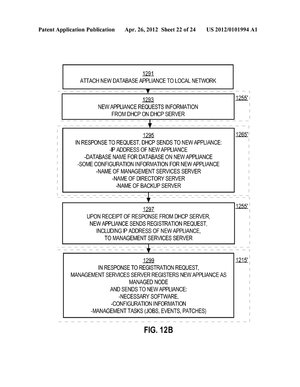 TECHNIQUES FOR AUTOMATICALLY PROVISIONING A DATABASE OVER A WIDE AREA     NETWORK - diagram, schematic, and image 23