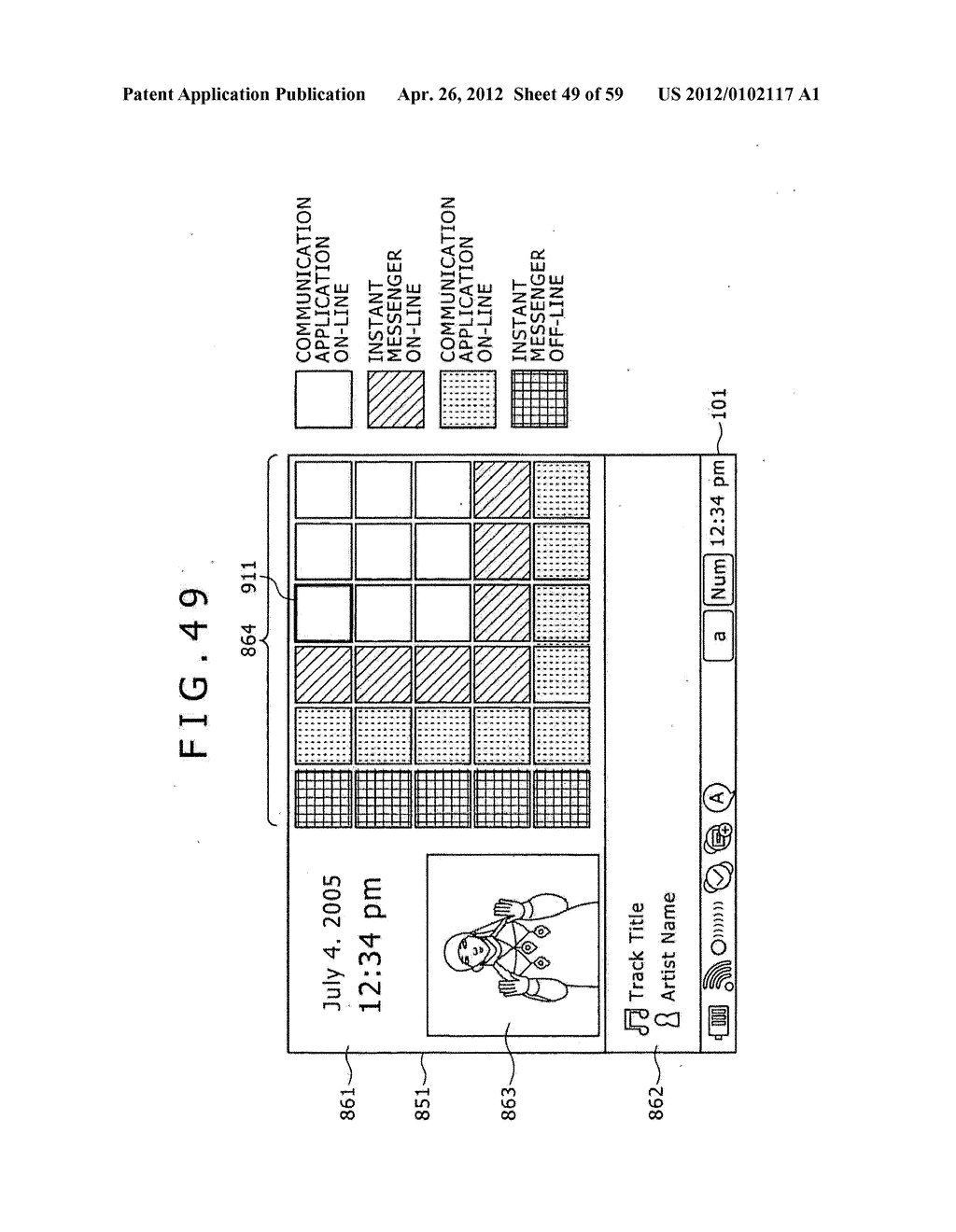 INFORMATION PROCESSING APPARATUS, INFORMATION PROCESSING METHOD,     INFORMATION PROCESSING PROGRAM AND RECORDING MEDIUM FOR STORING THE     PROGRAM - diagram, schematic, and image 50