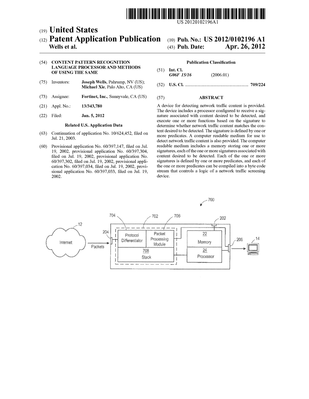 CONTENT PATTERN RECOGNITION LANGUAGE PROCESSOR AND METHODS OF USING THE     SAME - diagram, schematic, and image 01