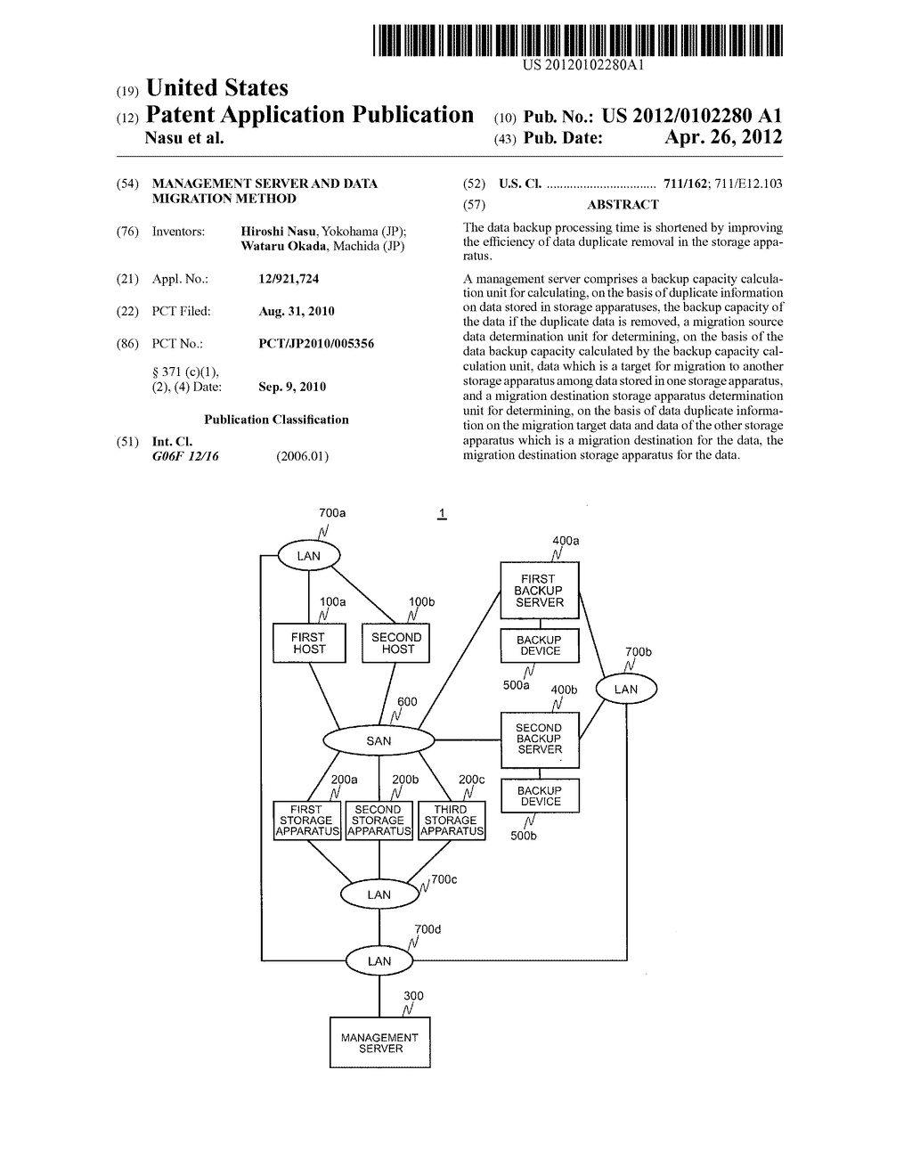 MANAGEMENT SERVER AND DATA MIGRATION METHOD - diagram, schematic, and image 01