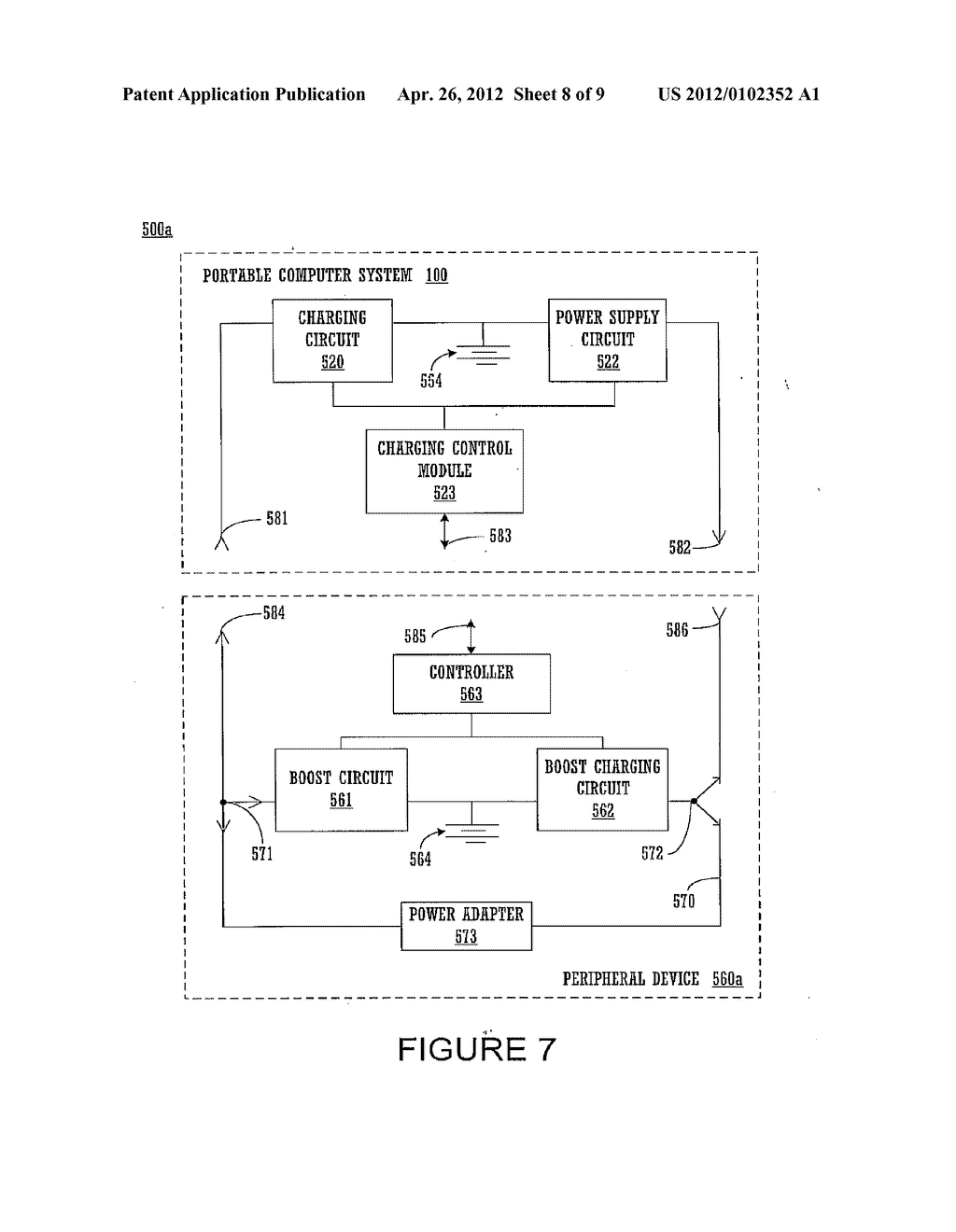 POWER SHARING BETWEEN PORTABLE COMPUTER SYSTEM AND PERIPHERAL DEVICES - diagram, schematic, and image 09