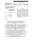 SYSTEM AND APPARATUS FOR HOSTING APPLICATIONS ON A STORAGE ARRAY VIA AN     APPLICATION INTEGRATION FRAMEWORK diagram and image