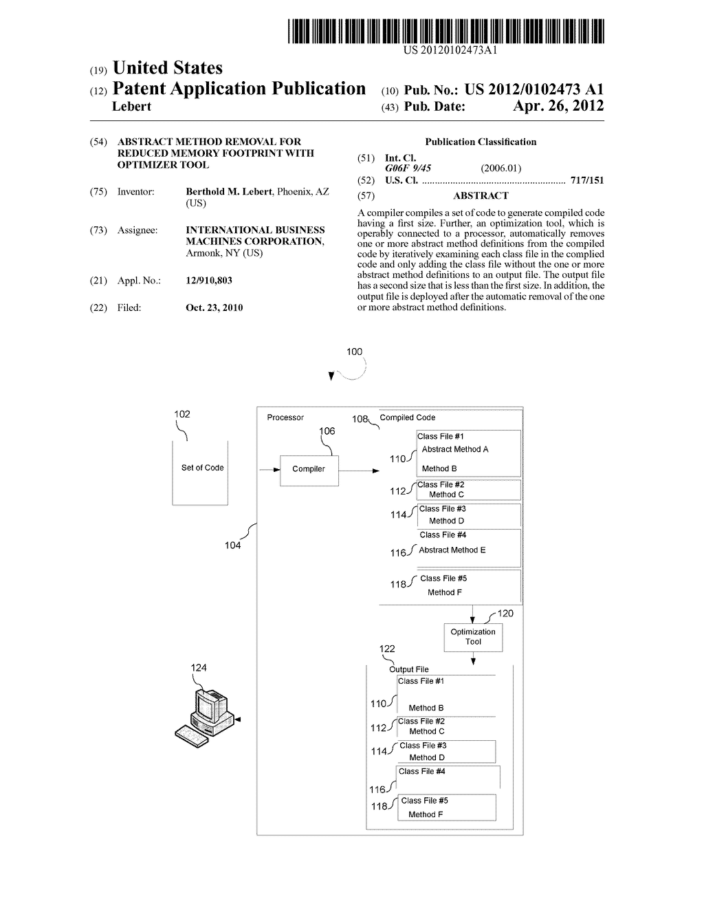 ABSTRACT METHOD REMOVAL FOR REDUCED MEMORY FOOTPRINT WITH OPTIMIZER TOOL - diagram, schematic, and image 01