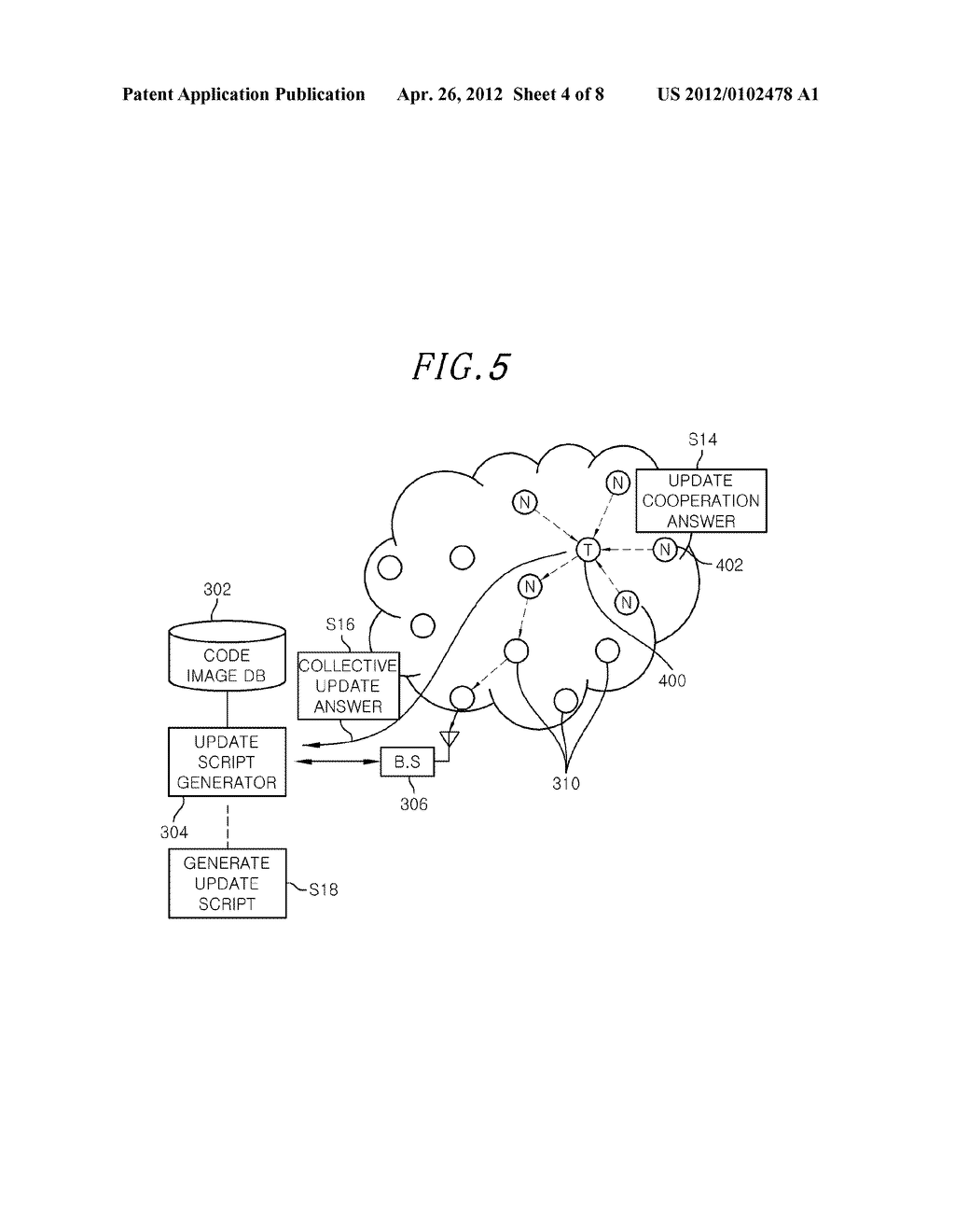 APPARATUS AND METHOD FOR COOPERATIVELY UPDATING FIRMWARE ON WIRELESS MESH     NETWORK - diagram, schematic, and image 05