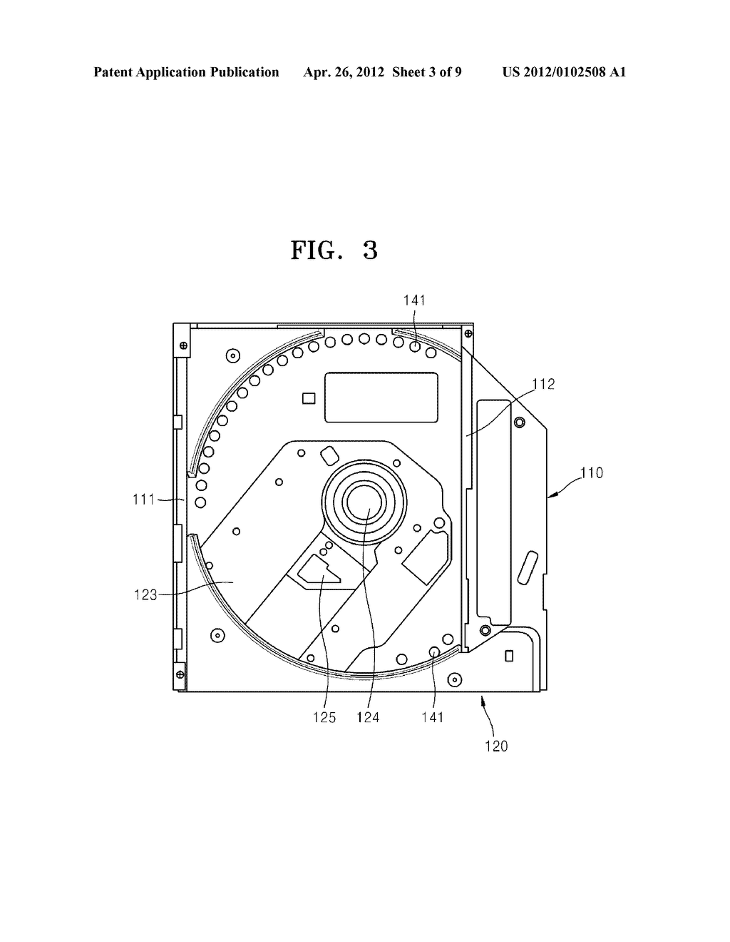 DISK DRIVE INCLUDING A NOISE REDUCTION UNIT AND METHOD OF REDUCING NOISE     BY USING THE DISK DRIVE - diagram, schematic, and image 04