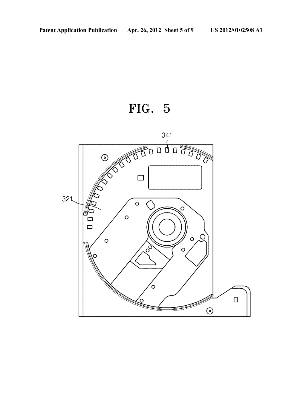 DISK DRIVE INCLUDING A NOISE REDUCTION UNIT AND METHOD OF REDUCING NOISE     BY USING THE DISK DRIVE - diagram, schematic, and image 06