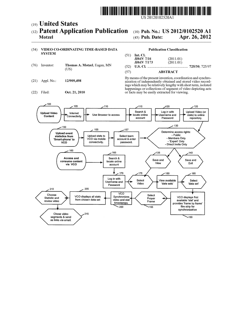 VIDEO CO-ORDINATING TIME-BASED DATA SYSTEM - diagram, schematic, and image 01