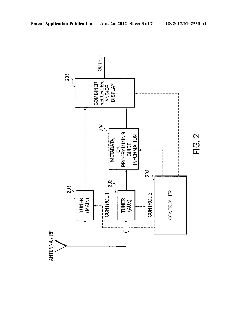 METHOD AND APPARATUS FOR PROVIDING A PROGRAMMING GUIDE VIA MULTIPLE     RECEIVING DEVICES - diagram, schematic, and image 04