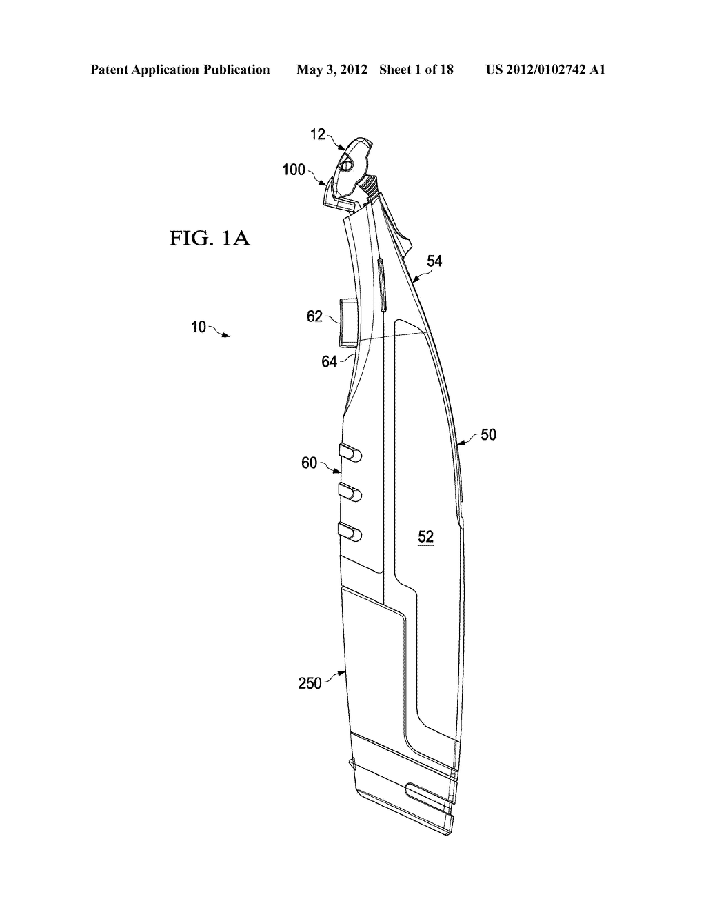 HAIR REMOVAL DEVICE WITH REMOVABLE PERSONAL CARE BOTTLE - diagram, schematic, and image 02