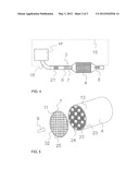 DEVICE AND METHOD FOR TREATING EXHAUST GAS CONTAINING PARTICLES AND MOTOR     VEHICLE HAVING THE DEVICE AND PERFORMING THE METHOD diagram and image