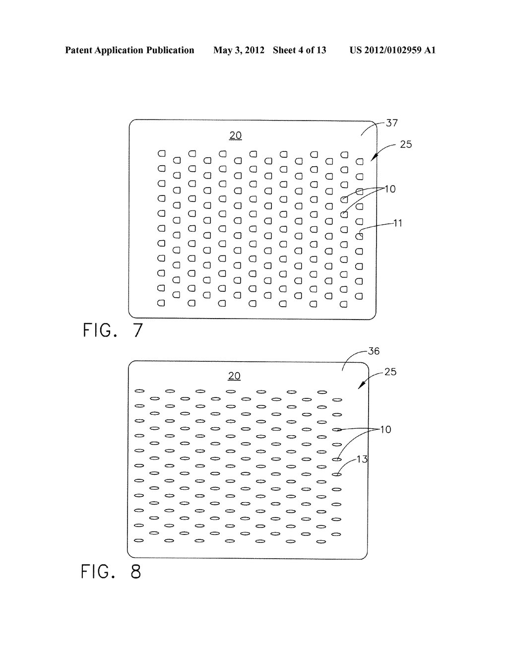 SUBSTRATE WITH SHAPED COOLING HOLES AND METHODS OF MANUFACTURE - diagram, schematic, and image 05