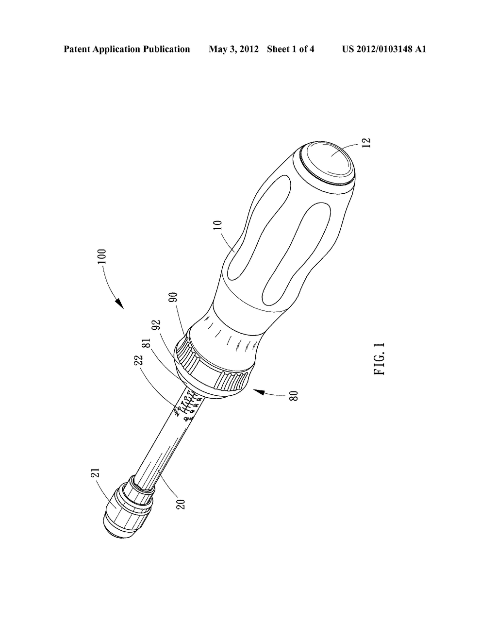 Screwdriver for Exerting an Adjustable Maximum Value of Torque - diagram, schematic, and image 02