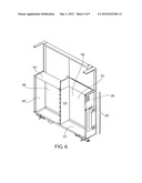 TRASH COMPACTOR TROLLEYS AND SYSTEMS FOR USE ON COMMERCIAL AIRCRAFT HAVING     MOBILE AND STATIONARY USAGE diagram and image