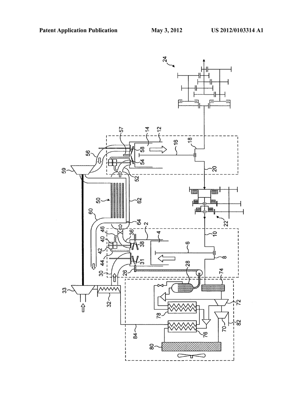 Split Cycle Reciprocating Piston Engine - diagram, schematic, and image 02