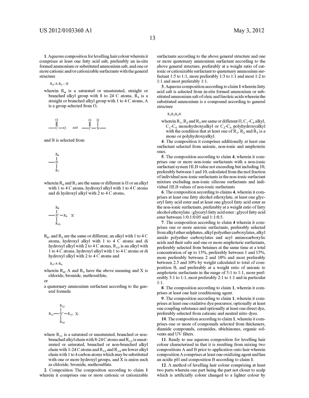 COMPOSITION AND METHOD FOR LEVELLING HAIR COLOUR - diagram, schematic, and image 14