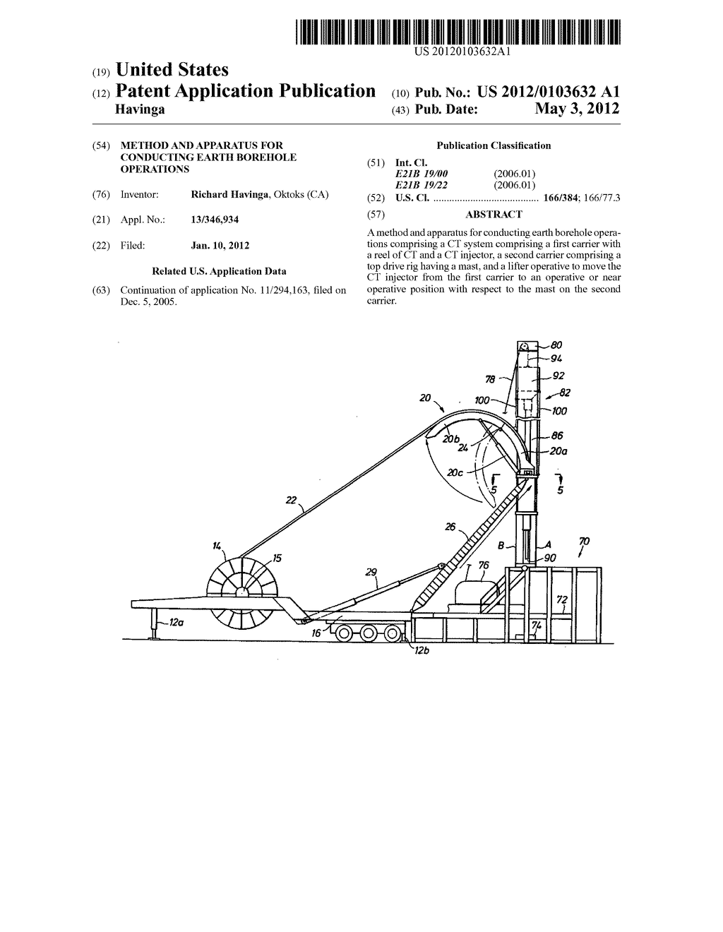 Method and Apparatus for Conducting Earth Borehole Operations - diagram, schematic, and image 01