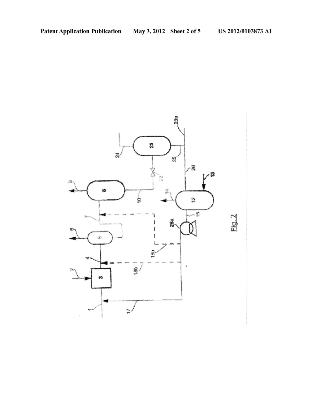 PROCEDE D'HYDROTRAITEMENT ET/OU D'HYDROCRAQUAGE DE CHARGES AZOTEES AVEC     STRIPAGE A L'HYDROGENE - diagram, schematic, and image 03