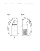 Case to hold and transport a ball-launcher for dogs diagram and image