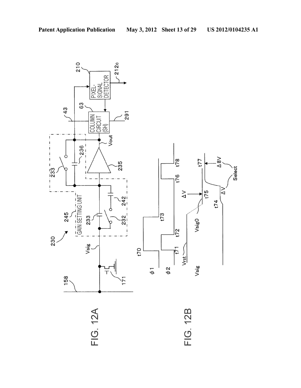 METHOD OF CONTROLLING SEMICONDUCTOR DEVICE, SIGNAL PROCESSING METHOD,     SEMICONDUCTOR DEVICE, AND ELECTRONIC APPARATUS - diagram, schematic, and image 14