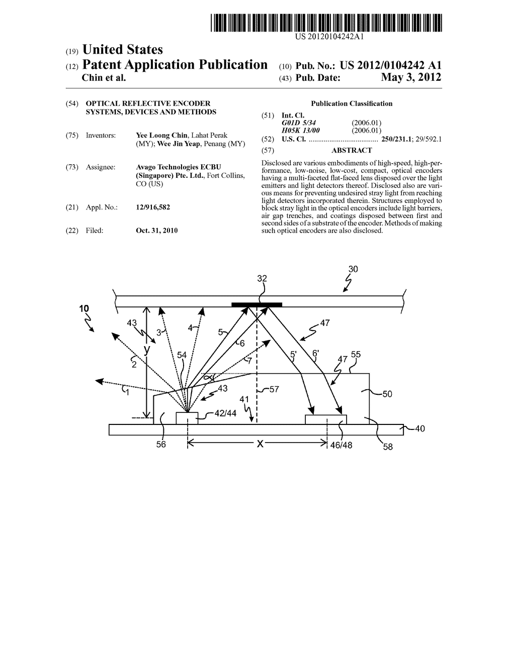 Optical Reflective Encoder Systems, Devices and Methods - diagram, schematic, and image 01