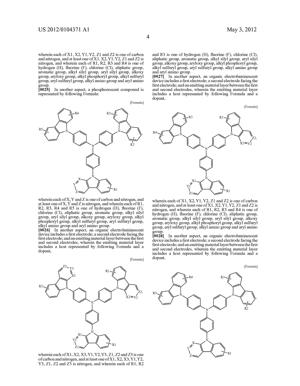 Phosphorescent Compound and Organic Electroluminescent Device Using the     Same - diagram, schematic, and image 14