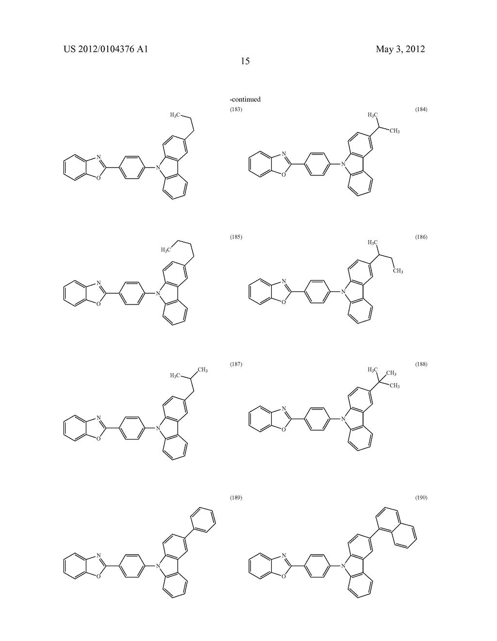 Benzoxazole Derivative, and Light-Emitting Element, Light-Emitting Device,     and Electronic Device Using Benzoxazole Derivative - diagram, schematic, and image 44