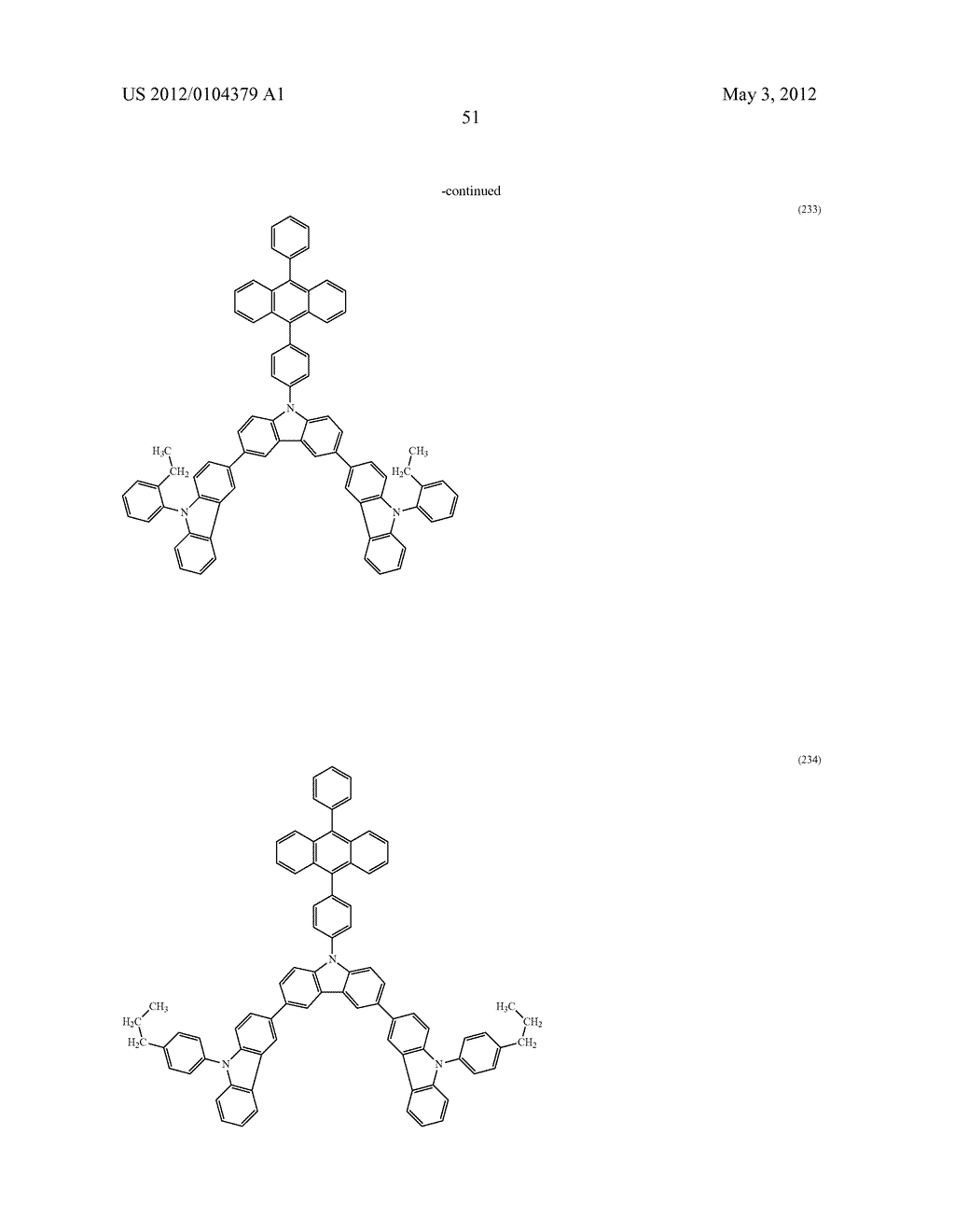 ORGANIC COMPOUND, ANTHRACENE DERIVATIVE, AND LIGHT-EMITTING ELEMENT,     LIGHT-EMITTING DEVICE, AND ELECTRONIC DEVICE USING ANTHRACENE DERIVATIVE - diagram, schematic, and image 123