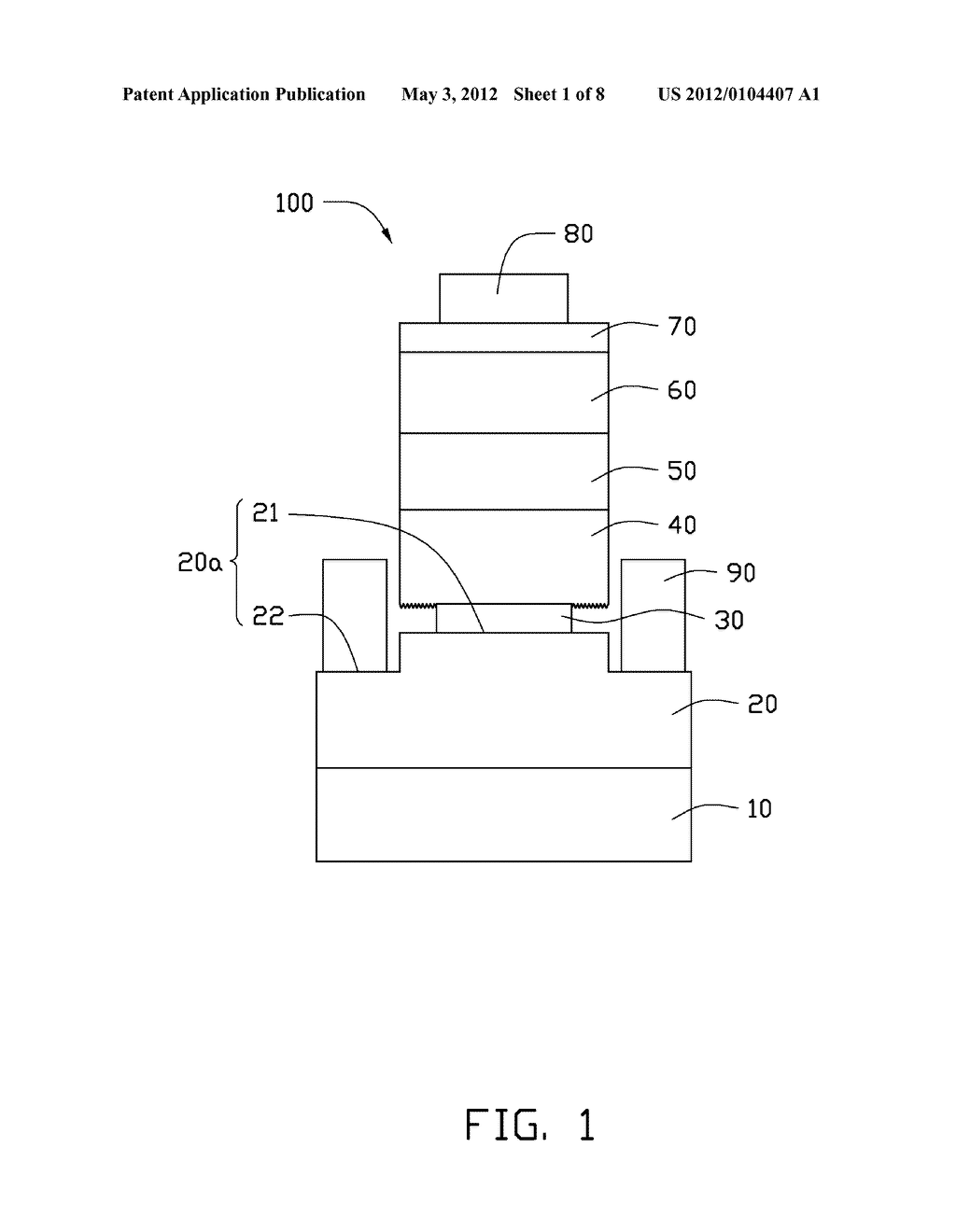 LIGHT EMITTING DIODE AND METHOD FOR MANUFACTURING THE SAME - diagram, schematic, and image 02