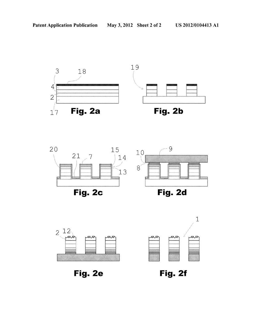 LIGHT EMITTING SEMICONDUCTOR DEVICE AND METHOD FOR MANUFACTURING - diagram, schematic, and image 03