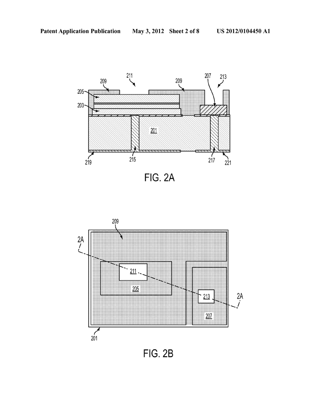 LIGHT EMITTING DIODE OPTICAL EMITTER WITH TRANSPARENT ELECTRICAL     CONNECTORS - diagram, schematic, and image 03