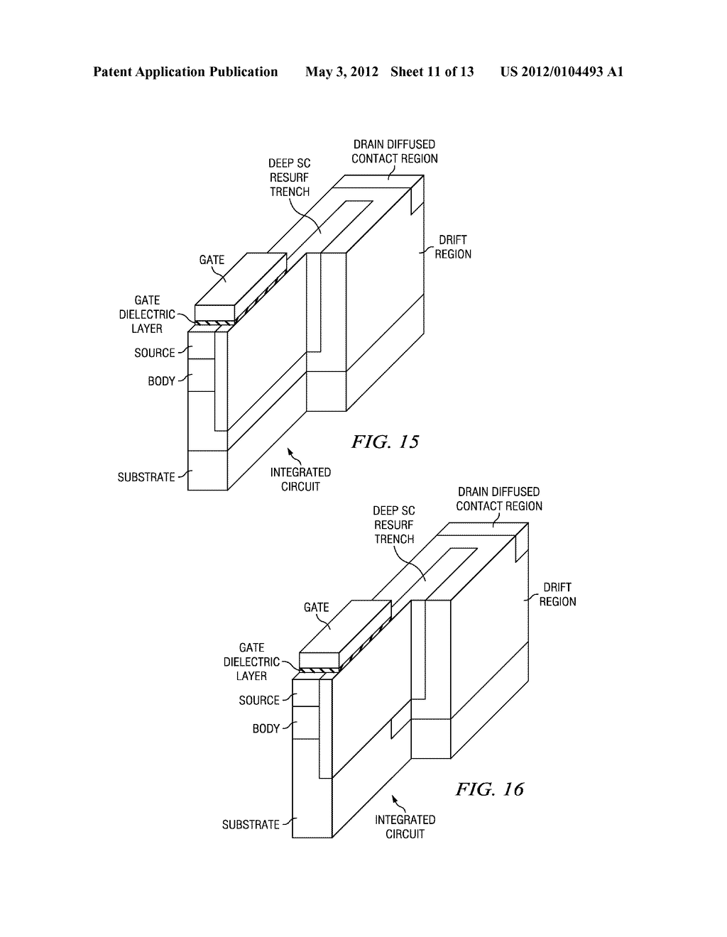 LATERAL SUPERJUNCTION EXTENDED DRAIN MOS TRANSISTOR - diagram, schematic, and image 12