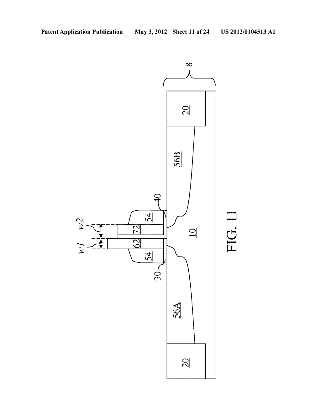 FIELD EFFECT TRANSISTOR HAVING AN ASYMMETRIC GATE ELECTRODE - diagram, schematic, and image 12