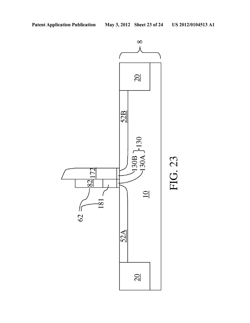 FIELD EFFECT TRANSISTOR HAVING AN ASYMMETRIC GATE ELECTRODE - diagram, schematic, and image 24