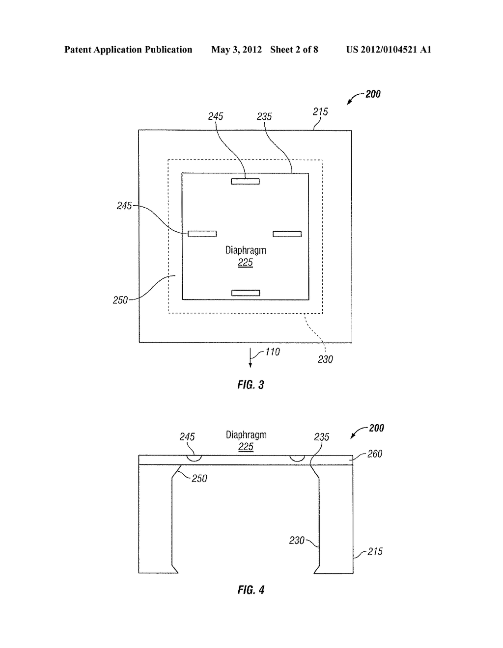 METHOD AND SYSTEM FOR ETCHING A DIAPHRAGM PRESSURE SENSOR - diagram, schematic, and image 03