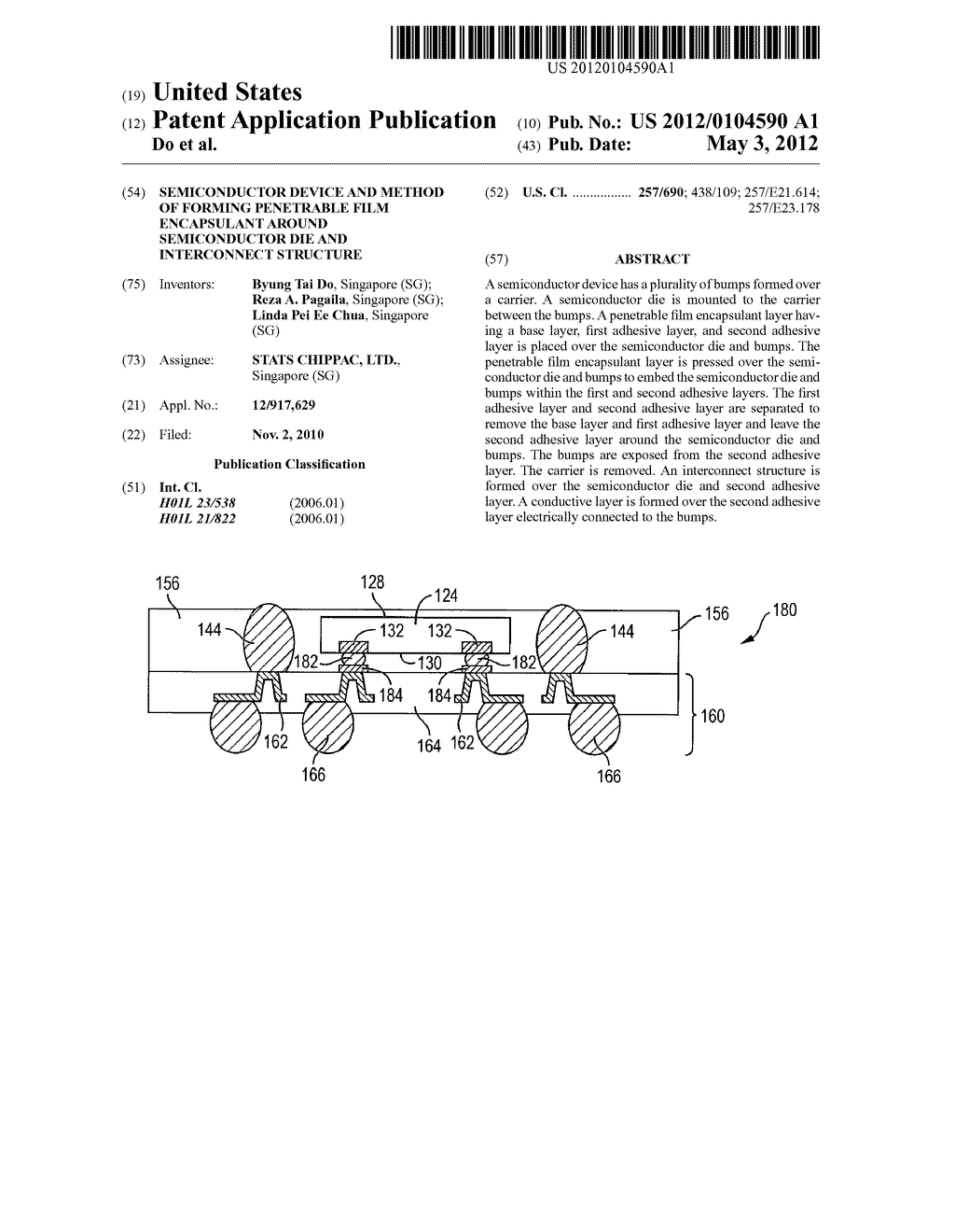 Semiconductor Device and Method of Forming Penetrable Film Encapsulant     Around Semiconductor Die and Interconnect Structure - diagram, schematic, and image 01