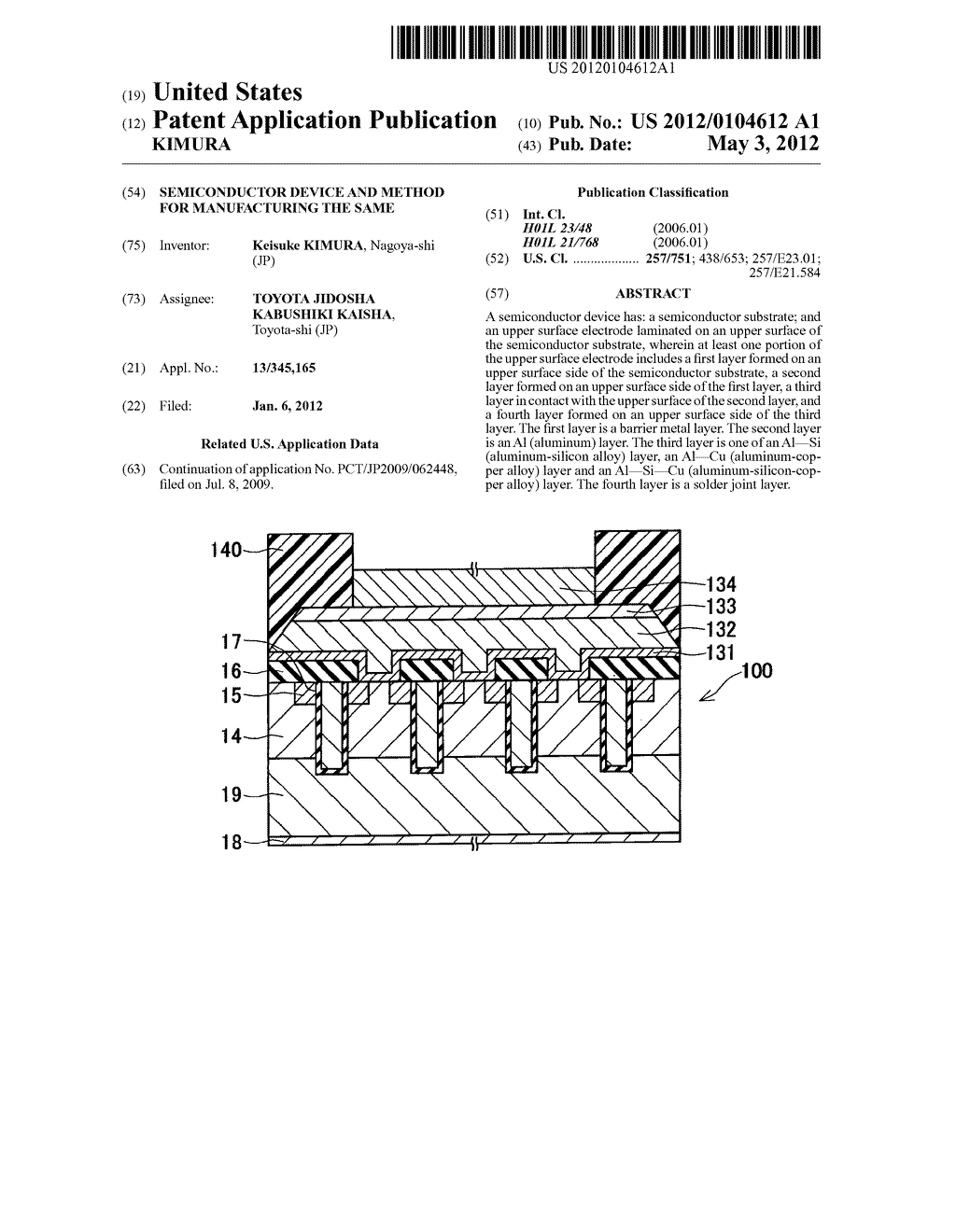 SEMICONDUCTOR DEVICE AND METHOD FOR MANUFACTURING THE SAME - diagram, schematic, and image 01