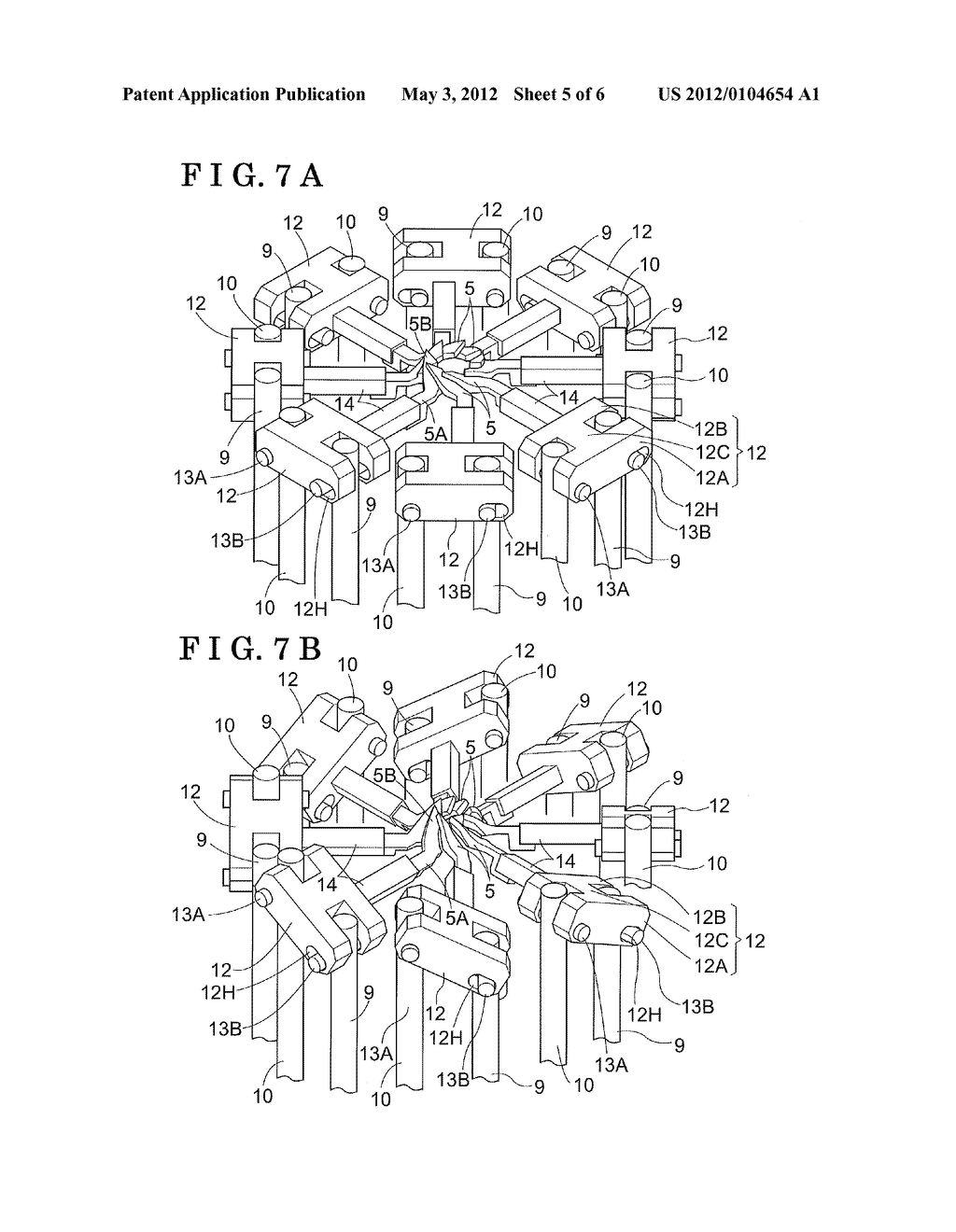 MOLDING METHOD AND MOLDING DEVICE FOR FORMING IMPELLER - diagram, schematic, and image 06