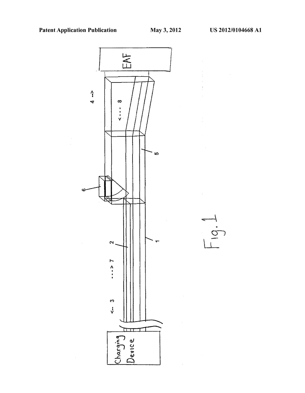 CONTINUOUS SCRAP SUPPLY INTO AN ELECTRIC ARC FURNACE (EAF) - diagram, schematic, and image 02