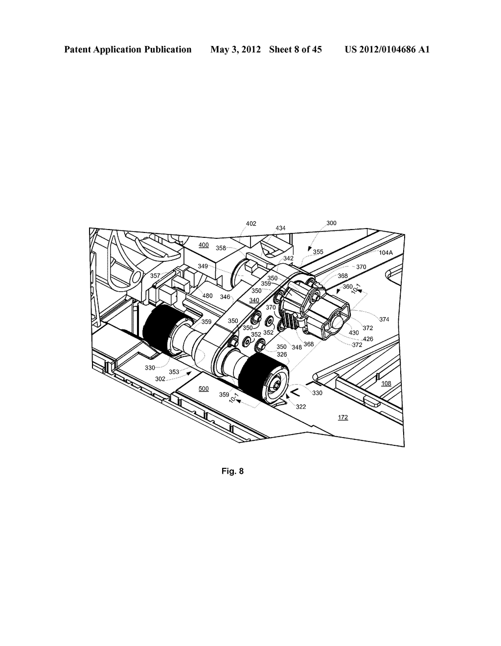 RAISABLE LIFT PLATE SYSTEM FOR POSITIONING AND FEEDING MEDIA IN AN IMAGE     FORMING DEVICE - diagram, schematic, and image 09