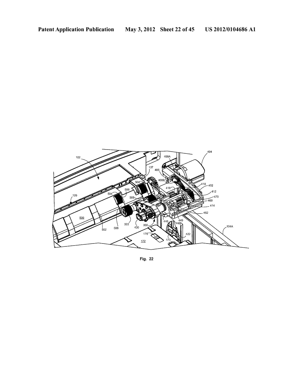 RAISABLE LIFT PLATE SYSTEM FOR POSITIONING AND FEEDING MEDIA IN AN IMAGE     FORMING DEVICE - diagram, schematic, and image 23