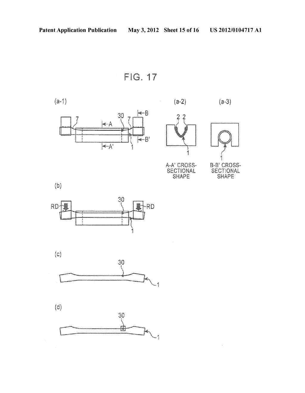 TORSION BEAM MANUFACTURING METHOD AND TORSION BEAM - diagram, schematic, and image 16