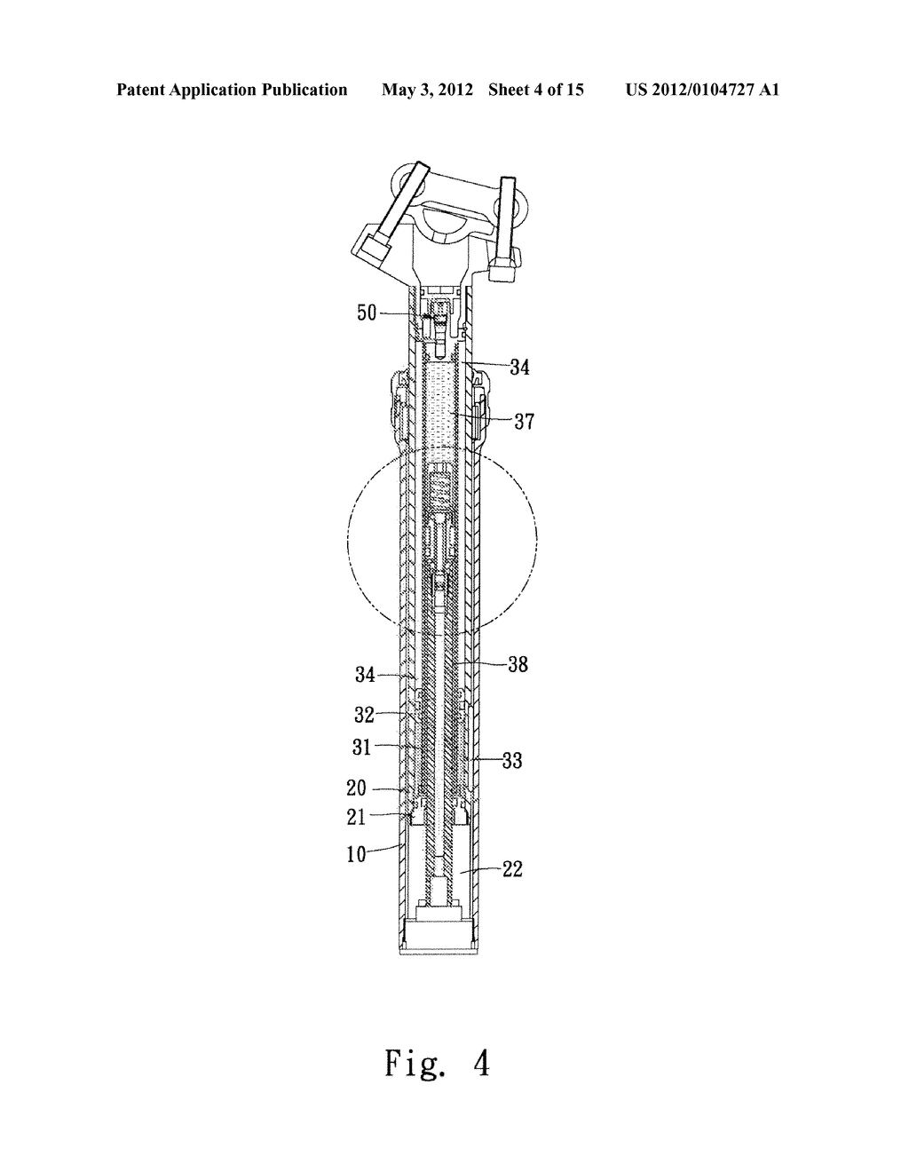 BICYCLE SEAT ADJUSTABLE DEVICE - diagram, schematic, and image 05