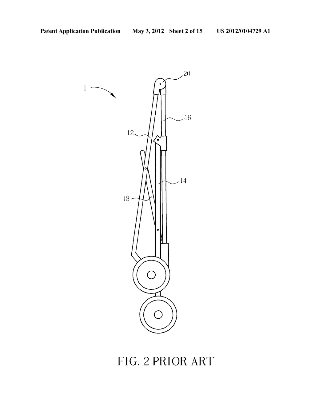 STROLLER FRAME FOR FOLDABLE STROLLER - diagram, schematic, and image 03