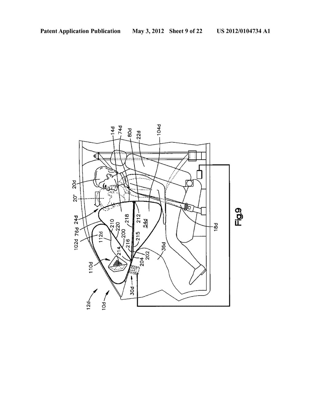 AIR BAG WITH HEIGHT ADAPTIVE TETHER - diagram, schematic, and image 10