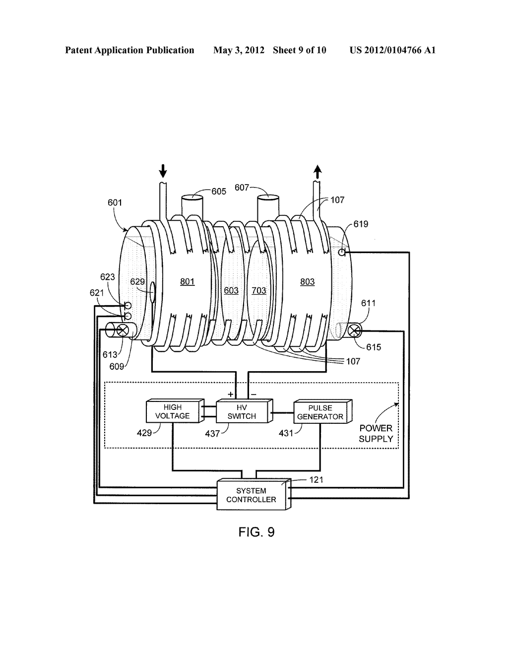 Power Generator Utilizing Circulated Working Fluid from a Pulsed     Electrolysis System and Method of Using Same - diagram, schematic, and image 10