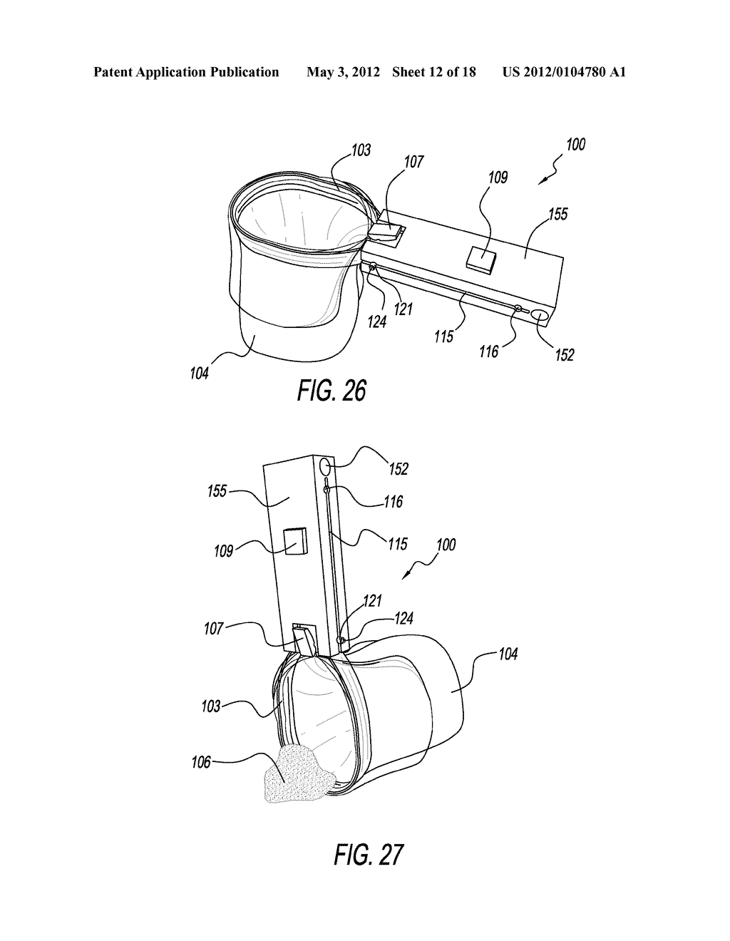 COMPACT HANDHELD ANIMAL WASTE COLLECTION TOOL WITH A BAG CARRYING CHAMBER - diagram, schematic, and image 13