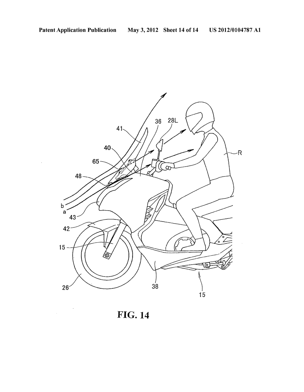 FRONT STRUCTURE FOR SADDLE-TYPE VEHICLE - diagram, schematic, and image 15