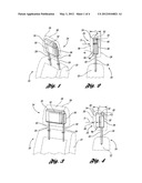 SUPPORT MEMBER FOR VEHICLE SEAT HEAD RESTRAINT diagram and image